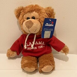 Alabama Crimson Tide Plush Bear with Red Hoodie